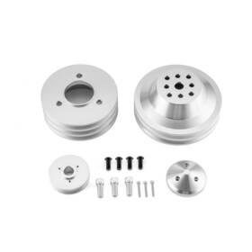 21st 21st-70505011 For Big Block Chevy Pulley Kit 396 427 454 V-belt - Short Water Pump Aluminum