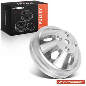 A-premium 8856p A-premium Aluminum Lwp Double-groove Water Pump Pulley For 69-85 Sbc Chevy V8