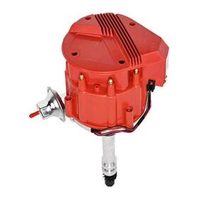 A Team 291411171389 Hei Distributor 65k Coil 7500 Rpm - Compatible With Chevrolet Chevy Red Cap