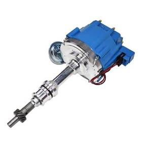 A Team 793982292750 Complete Hei Distributor 65k Coil 7500 Rpm One Wire Installation Blue Cap