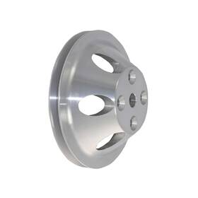 A-team Sp8854 Chevy Small Block Single-groove Black Aluminum Long Water Pump Pulley