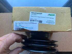 Acp 8975 Water Pump Pulley 2 Groove Black Steel Ford 260 289 302 351w 1965-1969 V8