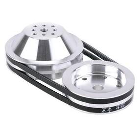 Afco 80060 Cast Pulley Combos For Small Block Fits Chevy Short Pumps