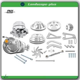 All-carb Ac3770382b Alternator Power Steering Long Water Pump With Pulley&bracket Kit Sbc For Chevy New