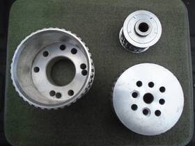 Amoracing Ar37773 Aluminum Gilmer Belt Drive Pulley Kit Fits Ford Small Block Sbf 289 302 351w