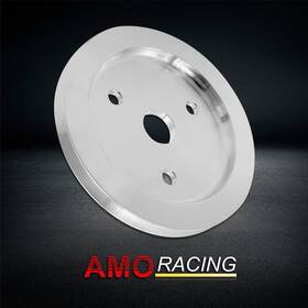 Amoracing Ar38307 Polished Alum Swp Single Groove Crankshaft Pulley Fits Chevy Bbc 454 1965-1968