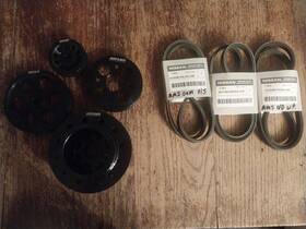 Ams Automotive Ams-300zx-tt 1990-1993 Nissan 300zx Vg30detttwin Turbo Crank Pulley Set With Belts