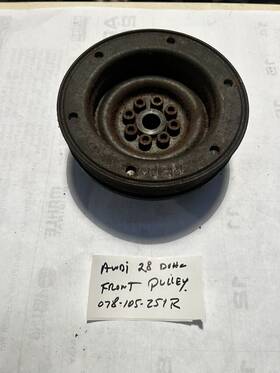 Audi 078-105-251r Front Pulley Used Fits A4 2.8 1996-2001