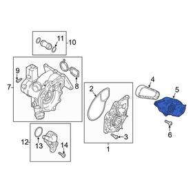 Audi Oe 06l109121b For Q5 Sportback 2021-2025 Accessory Drive Belt Cover