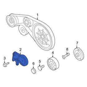 Audi Oe 07l903133h For S8 2007-2009 Accessory Drive Belt Tensioner Assembly