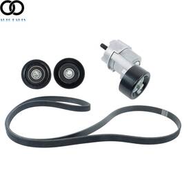 Autoooparts Apo392784 V-belt And Tensioner Idler Pulley Kit For Hyundai Sonata Kia Optima Rondo