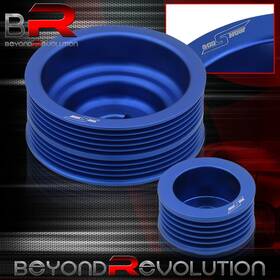 Beyond Revolution Cp-021bl-784-w1 For 2002-2007 Wrx Light Weight Aluminum Underdrive Alternator Crank Pulley Blue