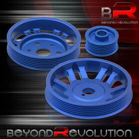 Beyond Revolution Cp-022bl-7m8j5 For 13-20 Brz Fr-s Ft86 86 Jdm Crank Shaft Alternator Water Pump Pulley Kit Blue