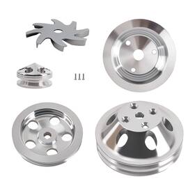 Bfo 0avdhj Long Water Pump Pulley Kit For Sbc 283/305/350/400 1959-1995 Lwp Aluminum