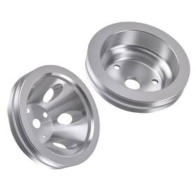 Bfo 160em4 Double Groove Pulley Kit For Chevy Sbc 265 283 305 327 350 V8 Lwp Aluminum