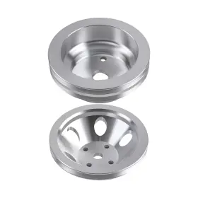 265-400 Bfo 1tz5g9 Single / Double Groove Pulley Set For Chevy Small Block V8 Lwp Engine