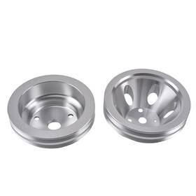 Bfo 2gk0t9 2 Groove Pulley System For Chevy Small Block Sbc 265-400 V8 Lwp Aluminum New
