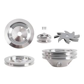 Bfo 3k267f Long Water Pump Pulley Kit For Small Block Chevy 305/350/400 1959-1995 Lwp