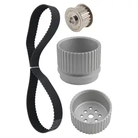4gtbpx Bfo Billet Aluminum Gilmer Belt Drive Pulley Kit For Small Block Chevy Sbc 283 Lwp