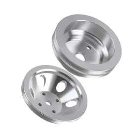 265-400 Bfo 5vx7cq Aluminum Double Groove Water Pump Pulley Kit For Chevy Sbc V8 Long 265-400 Bfo 5vx7cq Aluminum Double Groove Water Pump Pulley Kit For Chevy Sbc V8 Long