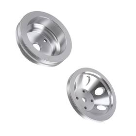 Bfo 6mg89j 1/2 Groove Pulley Set For Chevy Small Block 265-400 V8 Long Water Pump Aluminum