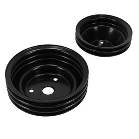 Bfo 6oythn 2&3 Groove V Belt Pulley For Chevy 262-400 283-350 Direct Fit Small Block V8 Lwp