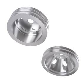 Bfo 6vdn4q 2&3 Groove Pulley Kit For Chevy Small Block Engine 265-400 305 283-350 V8 Lwp