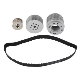 7bjfkz Bfo Long Water Pump Billet Aluminum Gilmer Belt Drive Pulley Kit For Chevy Sbc 287