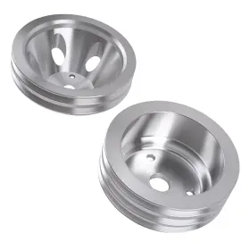 9edjh0 Bfo 2&3 Groove V Belt Pulley For Chevy Small Block 265 283 305 327 350 383 400 Lwp