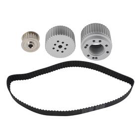 Bfo A9ustb Lwp Billet Aluminum Gilmer Belt Drive Pulley Kit For Chevy Sbc 305 327 350 400
