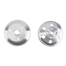 Bfo Bjn5as Single / Double Groove Pulley Set For Chevy Small Block 265-400 V8 Lwp Engine