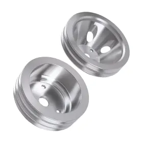 265-400 Bfo Evbmw2 2x Crankshaft Pulley For Chevy Small Block V8 Long Water Pump Kit