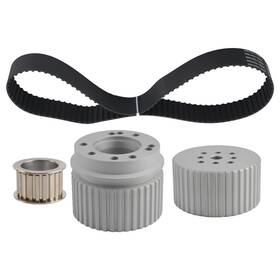 Bfo Fq2sgr Billet Aluminum Gilmer Belt Drive Pulley Kit For Small Block Chevy Sbc 283 Lwp
