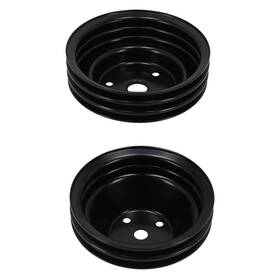 Bfo Goer6z 2/3 Groove Water Pump Pulley Kit For Chevy 262-400 Sbc V8 Lwp Direct Fit