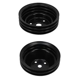 262-400 Bfo Goer6z 2/3 Groove Water Pump Pulley Kit For Chevy Sbc V8 Lwp Direct Fit