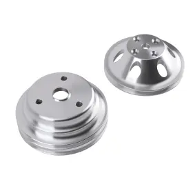 Gs3hm4 Bfo 2x Crank Pulley Set For Sbc 265 283 305 327 350 383 400 Long Pump 1/2 Groove