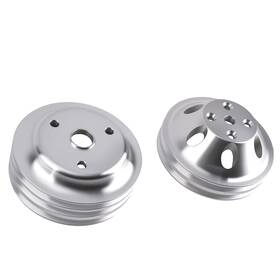 Bfo Ho6r4j 2x Crankshaft Pulley For Chevy Small Block 265-400 V8 Long Water Pump Kit