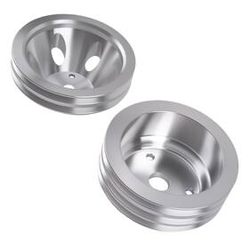 Bfo Hyu7tx 2/3 Groove Water Pump Pulley Kit For Chevy Sb 265-400 V8 Long