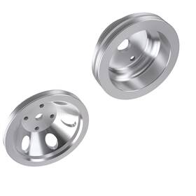 Bfo Iqk04c 1/2 Groove Pulley Set For Chevy Small Block 265-400 V8 Long Water Pump Aluminum