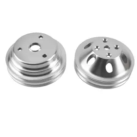 265-400 Bfo K52ogi Chrome Plated Double Groove Kit For Chevy Sbc V8 Long Water Pump