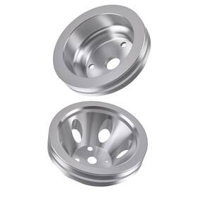 Bfo Kxa75c Double Groove Pulley Kit For Chevy Small Block 265-400 V8 Lwp Aluminum 2x