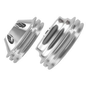 Bfo Mlej76 Chrome Plated Double Groove Kit For Chevy Sbc 265-400 V8 Long Water Pump