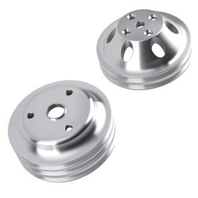 Bfo N031jq Double/triple Groove Pulley Kit For Chevy Sb Engines 265-400 V8 Lwp Aluminum 2x