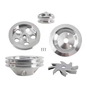 Q5mozc Bfo Lwp Long Water Pump Pulley Kit For Sbc 283/305/350/400 Engines Small Block C Q5mozc Bfo Lwp Long Water Pump Pulley Kit For Sbc 283/305/350/400 Engines Small Block C