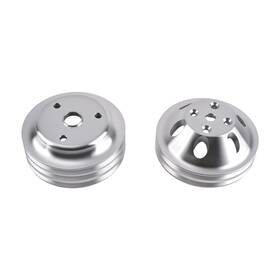 Bfo Rl3f50 2&3 Groove Pulley Kit For Chevy Small Block 265-400 V8 Long Pump Lwp Aluminum