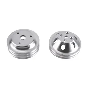 265-400 Bfo Rl3f50 2&3 Groove Pulley Kit For Chevy Small Block V8 Long Pump Lwp Aluminum