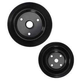 Bfo Tix58c Crankshaft V Belt Pulley Set For Chevy 262-400 305 350 Sbc Small Block V8 Lwp