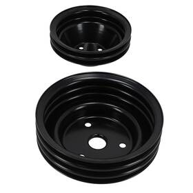 Bfo Uhmcp3 Double/triple Groove Crankshaft Water Pump Pulley For Chevy 262-400 Sbc V8