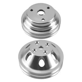 265-400 Bfo Uxev0t Double Groove Pulley Kit For Chevy Small Block V8 Lwp Aluminum 2x