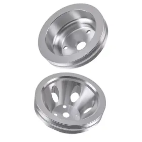 265-400 Bfo Z1gf9b Chrome Plated Double Groove Kit For Chevy Sbc V8 Long Water Pump